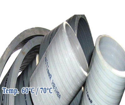 PVC Suction Delivery Heavy Duty Grey